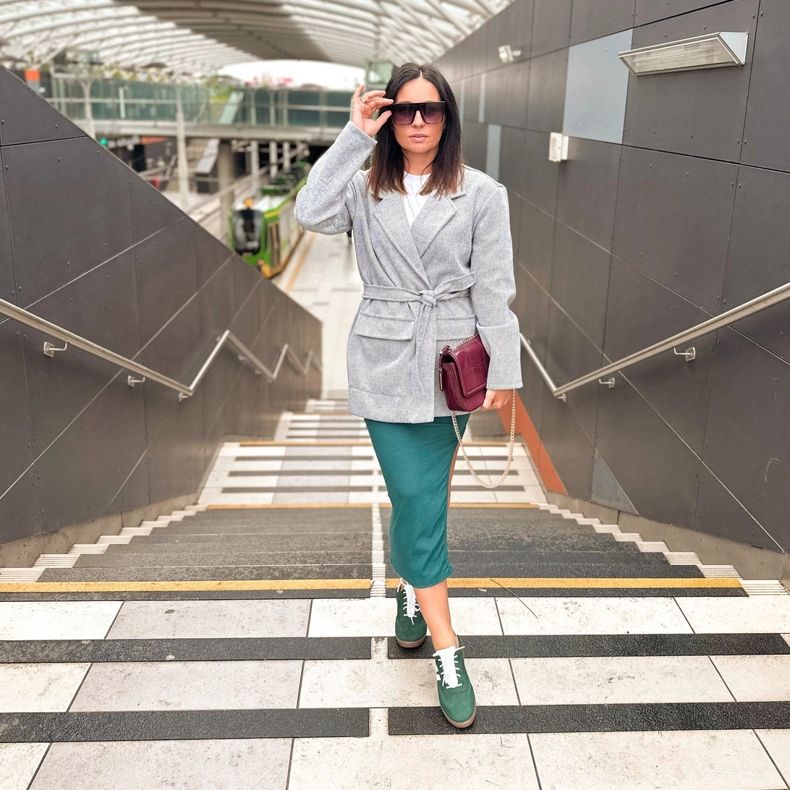 Olivier Ženske kožne cipele, tenisice Style 1259, zelene boje zelena 1