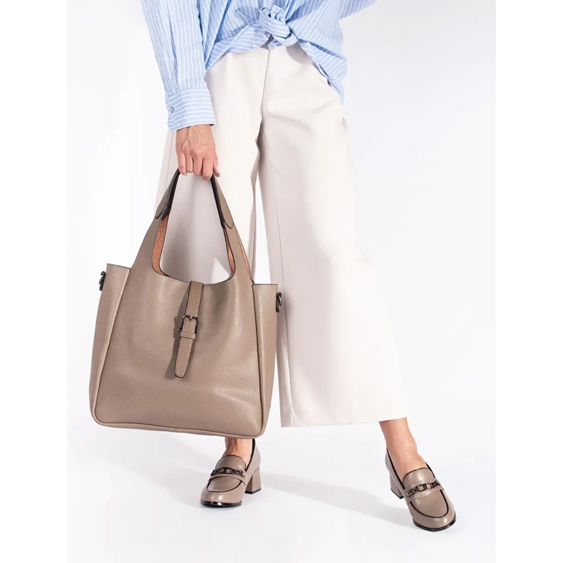 Bež ženske cipele na visoku petu 2