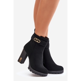 Izolirane ženske gležnjače s patentnim zatvaračem, crne Narielis crna 1