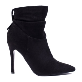 W. Potocki Elegantne ženske čizme na visoku potpeticu Potocki crno 1