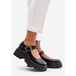 Ženske cipele s kopčom crne Plikuria crna 1