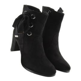 Crne čizme na visoku petu C100 crne crna 2