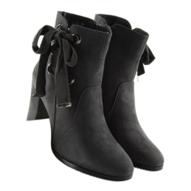 Sive Čizme s visokom petom C100 sive siva 2