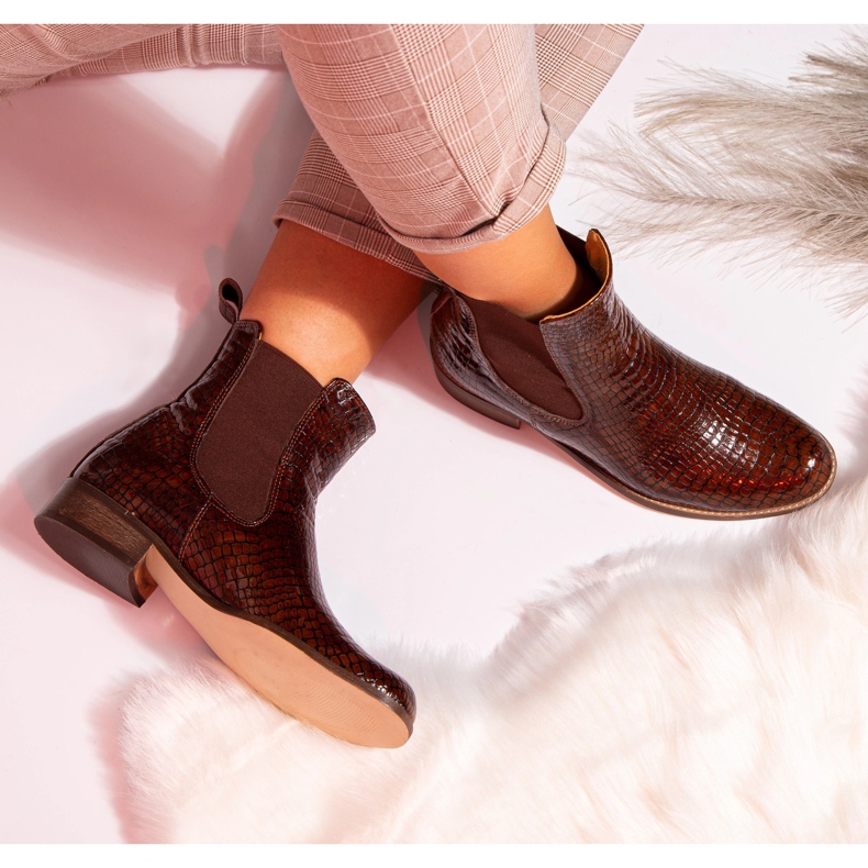 Ravne Chelsea čizme, devina koža Butdam Stw smeđa 1