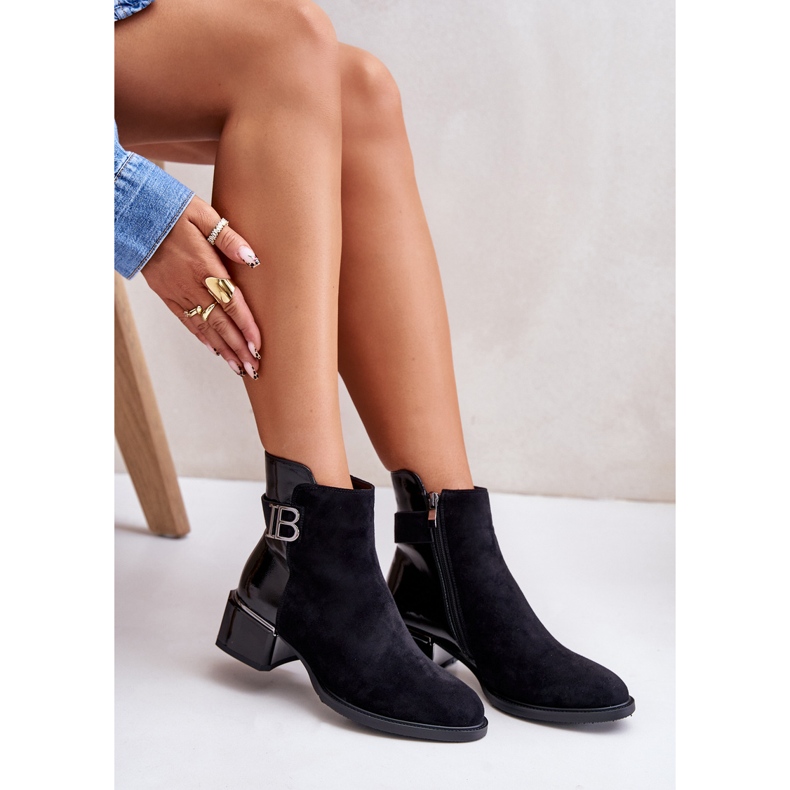 S.Barski Elegantne izolirane čizme na visoku petu MR880-040 crne crna 2