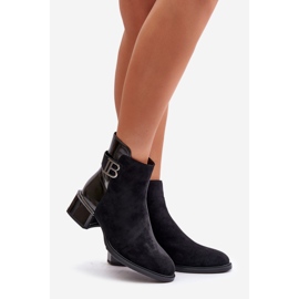 S.Barski Elegantne izolirane čizme na visoku petu MR880-040 crne crno 1