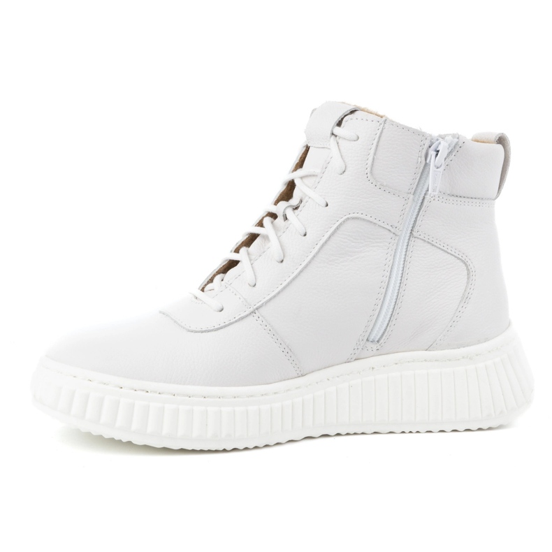 WASAK Ženske zimske kožne čizme 0725W bijele boje bijela 1