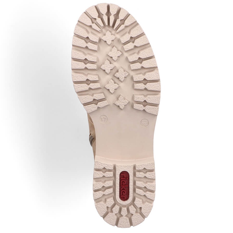 Ženske izolirane čizme, bež, Rieker 72643-60 2