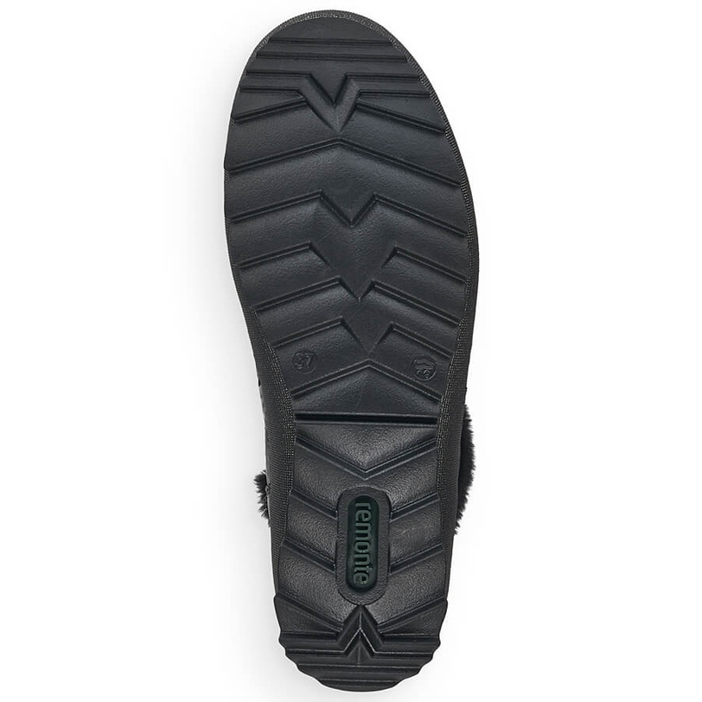 Ženske crne izolirane kožne čizme Remonte R8480-01 crna 2