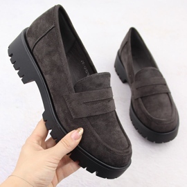 Ženske antilop mokasine, sive Potocki 12437 siva 1