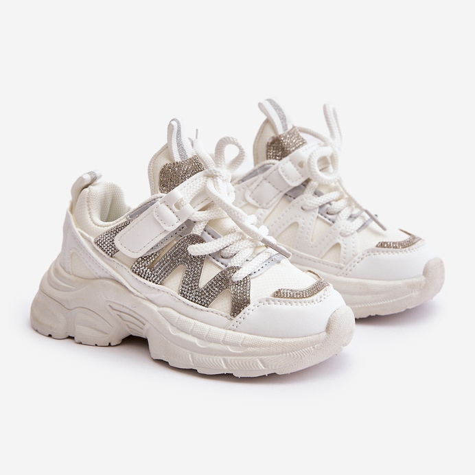 Dječje tenisice sa štrasom, bijele Rianalla bijela 1