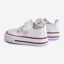 Dječje platnene tenisice na čičak, bijela Daloma 2
