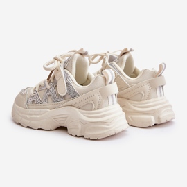 Dječje tenisice sa štrasom, bež Rianalla 2