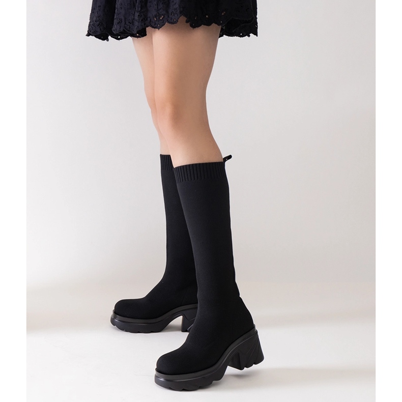 Crne čizme s fleksibilnim gornjim dijelom Nimroda crna 1