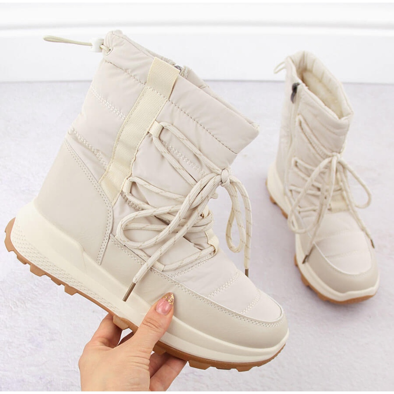 Ženske čizme za snijeg, bež Potocki 16321 1