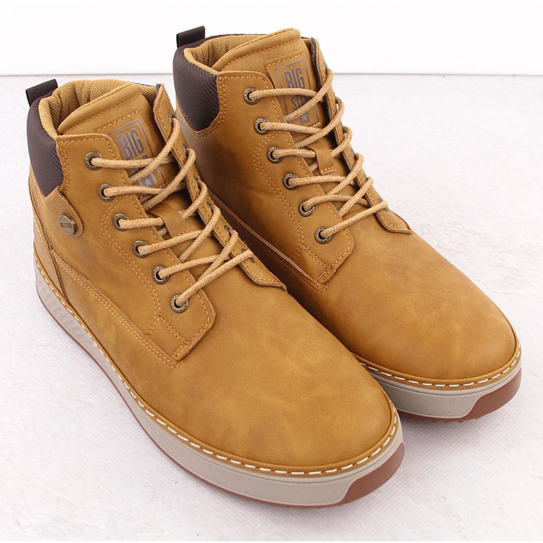 Muške visoke crne tenisice Big Star OO174561 crno 2