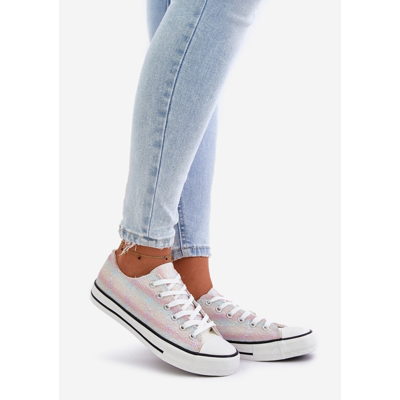 Ženske tenisice ukrašene višebojnim šljokicama Nolrina višebojan 1