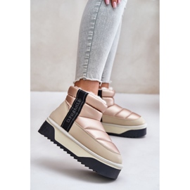 Niske čizme za snijeg s debelim potplatom D.Franklin DFSH371010 Bež 2