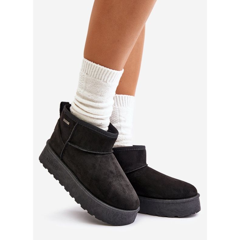 Čizme za snijeg s niskom platformom Big Star OO274A099 crne crna 1