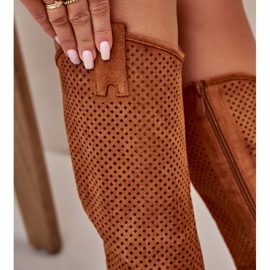 Ažur ženske čizme Camel S.Barski HY42-139 smeđa 4