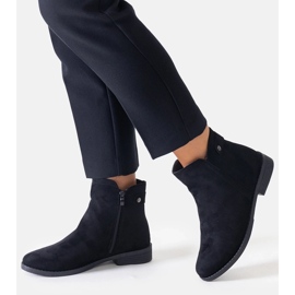 Crne klasične gležnjače od Pereia eko antilop kože crno 1