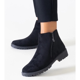 Branda crne gležnjače od eko antilop kože crna 1