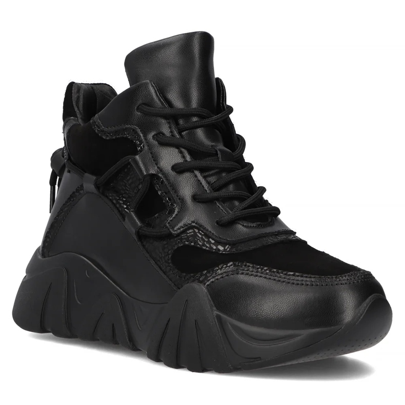 Filippo DBT6367/24 Bk kožne čizme s platformom, crne crno 1