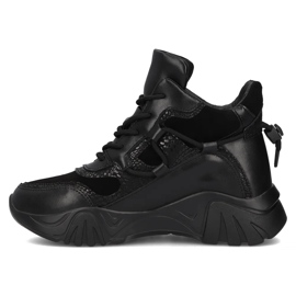 Filippo DBT6367/24 Bk kožne čizme s platformom, crne crna 2