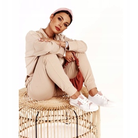 Ženske tenisice sa zvijezdom Big Star DD274691 bijele i ružičaste bijela 4