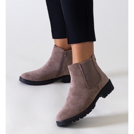 Smeđe klasične ležerne gležnjače od Salara eko kože smeđa 1