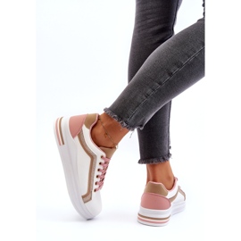 Ženski sportski sportovi s bež sjajem bijela 6