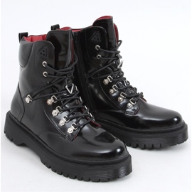 Kari Crne gležnjače na vezanje - Inello crno 1