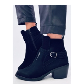 Cunnig Crne kaubojske čizme na nisku petu - Inello crna 1