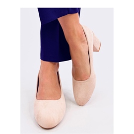 Fredette Beige udobne cipele na petu - Inello bež 1