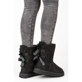 Bello Star Mukluki s lukovima crno 2