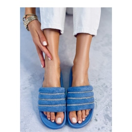 Lynne plavi klizači sa kamenčićima plava 1