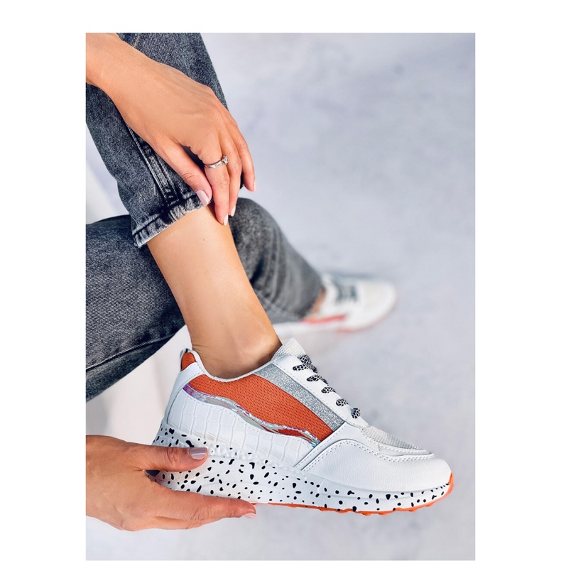 Milano Orange ženske sportske cipele - Inello bijela 1