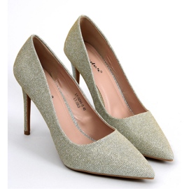 Ženske opalescentne visoke pete Anabelle LT.GOLD - Inello žuta boja 1