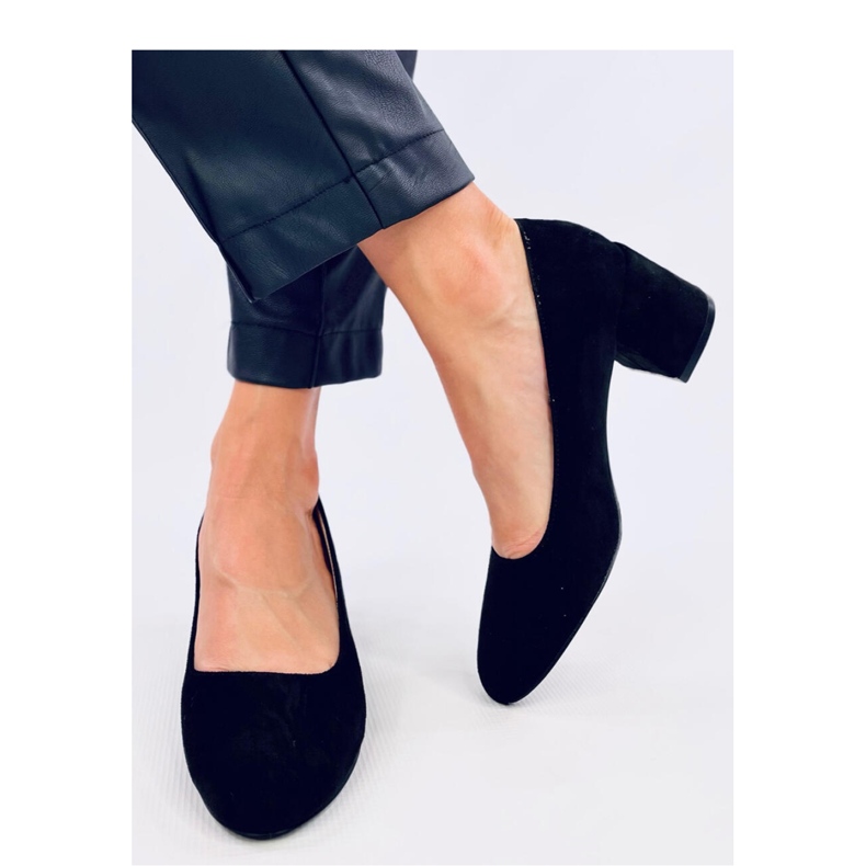 Fredette crne udobne cipele na petu crna 1