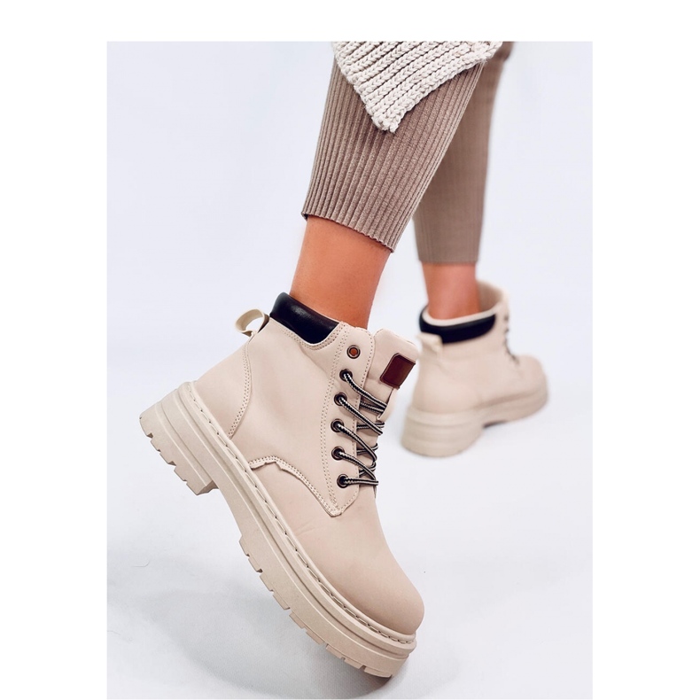 Bež ženske drvene čizme 1