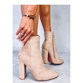 Rivers Kaki gležnjače na visoku petu - Inello bež 2