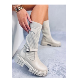 Čizme za jahanje s fleksibilnim gornjištem u bež boji 1