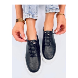 Crne ažur tenisice crna 1