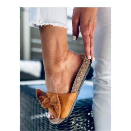 Japanke od pluta Kiara Camel - Inello smeđa 2