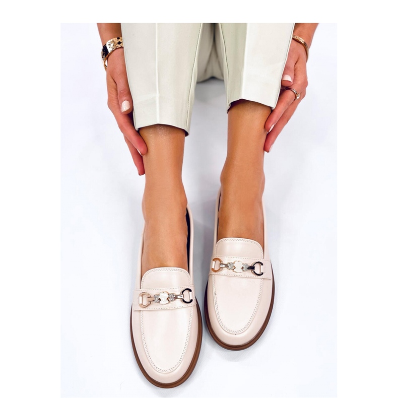 Seastar Ženske punozrnate mokasine s medvjedićima bež 2