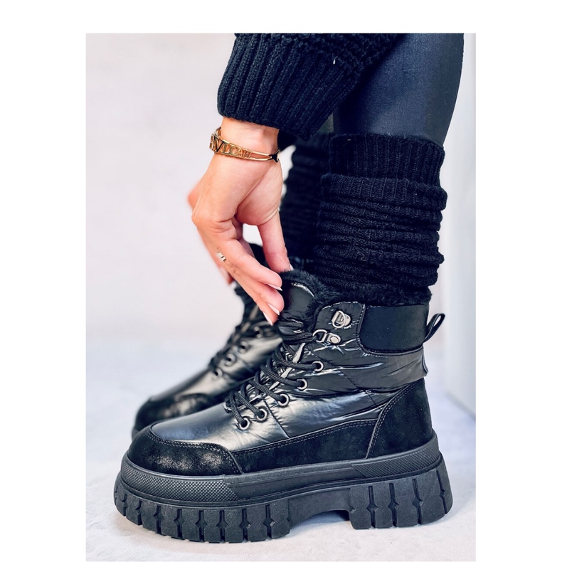 Renn Black - Inello ženske čizme za snijeg crno 2