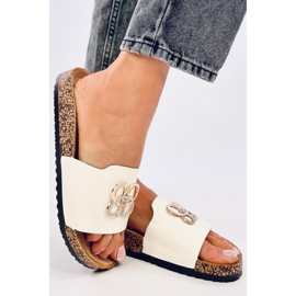 Japanke od pluta s bijelim cirkonima bijela 1