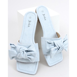 Plave japanke s četvrtastim potplatom plava 1