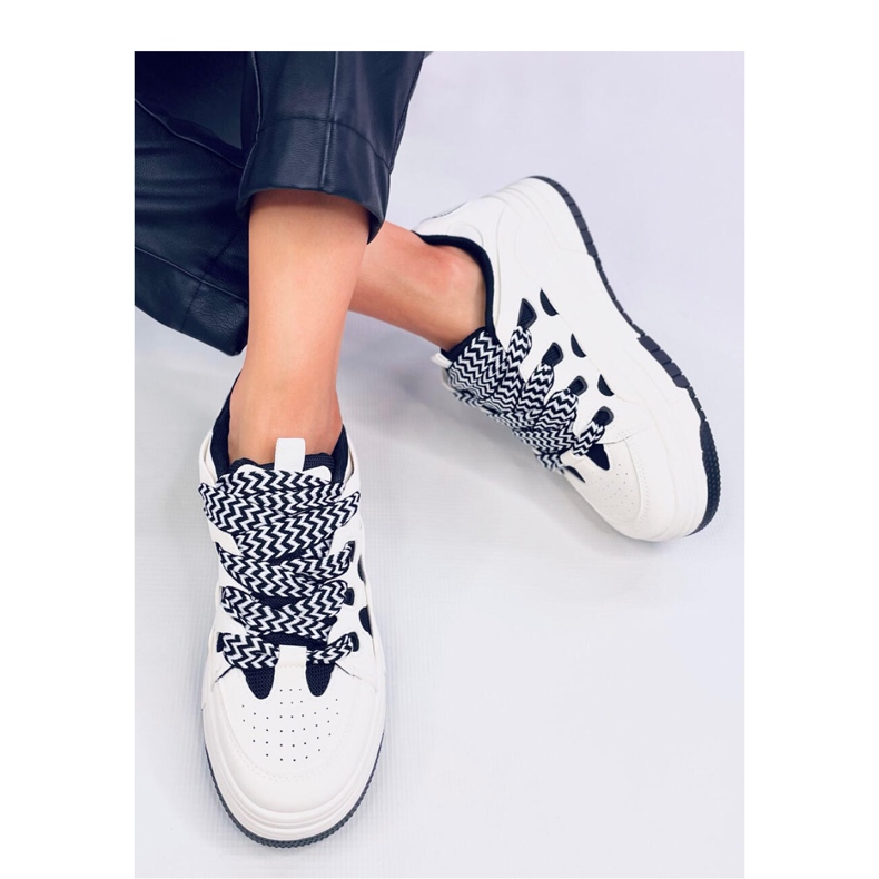 Allman crne ženske tenisice - Inello bijela 1