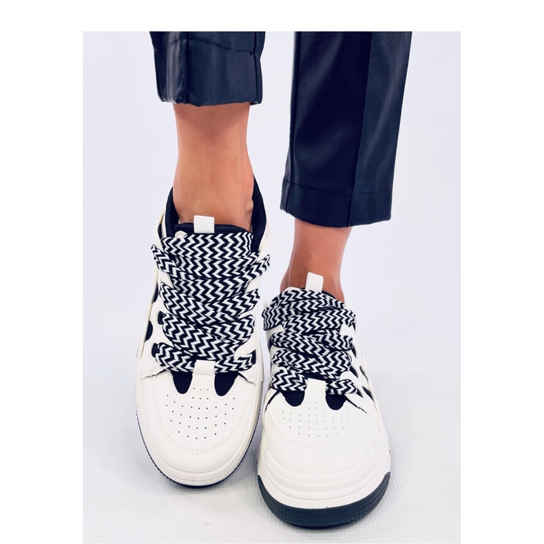 Allman crne ženske tenisice - Inello bijela 2